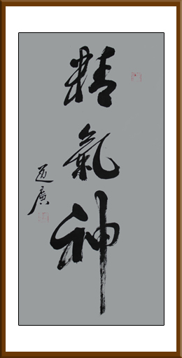 《精气神》规格：34x138cm