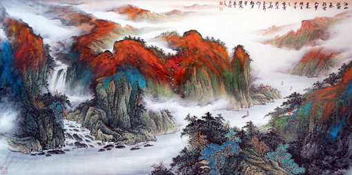 《江山染紫气祥云入梦来》