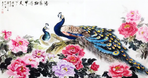 冉凤岭作品《洛阳牡丹甲天下》