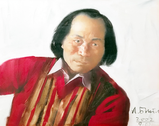 蒋征（由俄罗斯列宾美术学院院士亚历山大·伊维诺奇·贝斯特诺夫画）