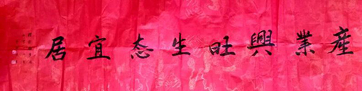 宁雪君书法作品《产业兴旺,生态宜居》