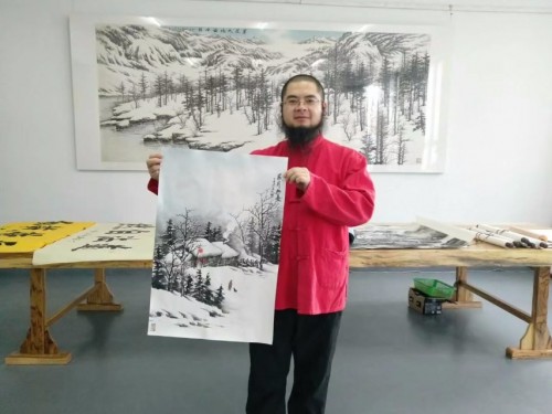 国内知名的雪景山水画家吴大恺,墨润雪境知禅意 国内知名的雪景山水画家吴大恺,墨润雪境知禅意