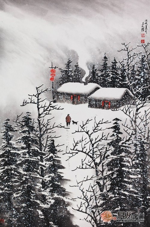 国内知名的雪景山水画家吴大恺,墨润雪境知禅意 国内知名的雪景山水画家吴大恺,墨润雪境知禅意