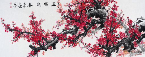 当代谁画梅兰竹菊画的好 鲁人石开作品收藏装饰两不误