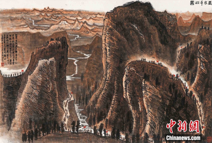 李可染《万水千山图》。供图