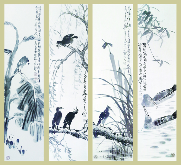 1593329477134086.jpg 王永春作品《春,(绿萌焦雨)夏,(歌鸟声碎)秋,(荷塘情趣)冬,(轻筠滳露)》规格:138cmx69cmx2.jpg