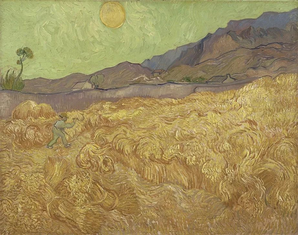 《割麦者》1889