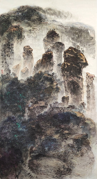 梁桂才作品《熔古铸今》规格：196cmx98cm.jpg